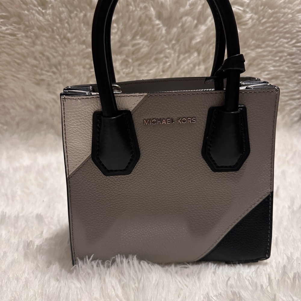 Michael Kors Two-Tone Mini Bag in Black and Gray